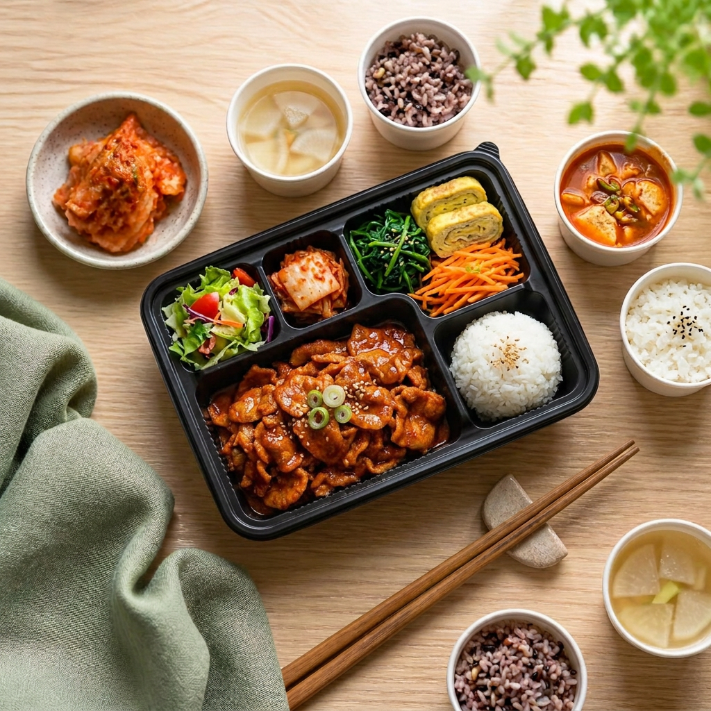 Fresh Korean-inspired lunch box
